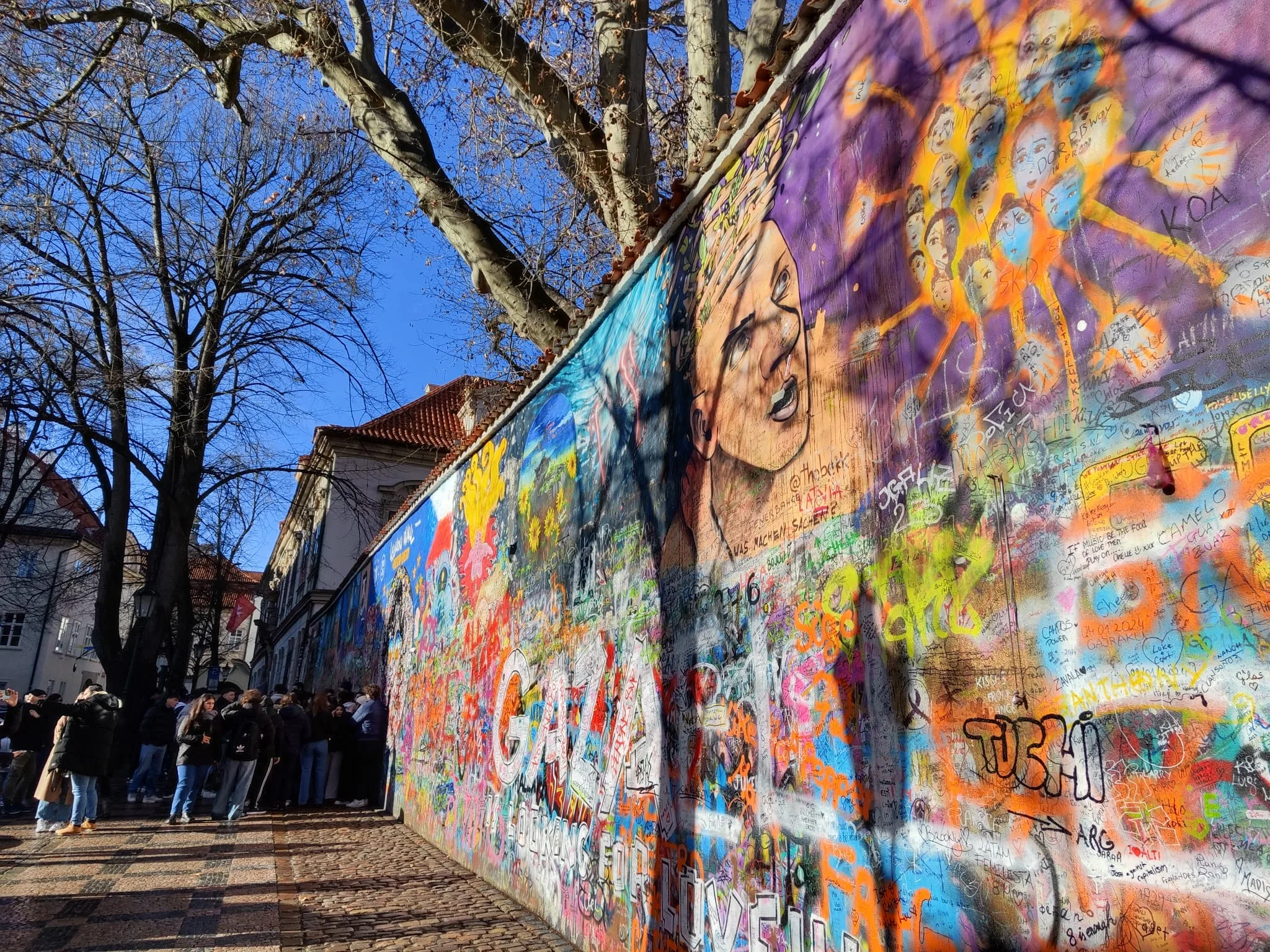 Lennon Wall graffiti