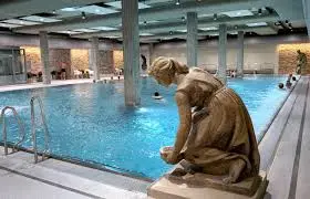 Indoor thermal pool and sauna area in Teplice